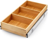 B3334  Fabsome Slide-Out Bamboo Organizer, 12''W x