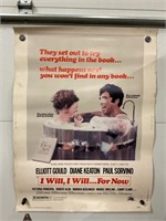 I WILL, I WILL ... FOR NOW - 1976 MOVIE POSTER -