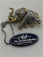 RARE Attwood NOS Signed Elephant Pin