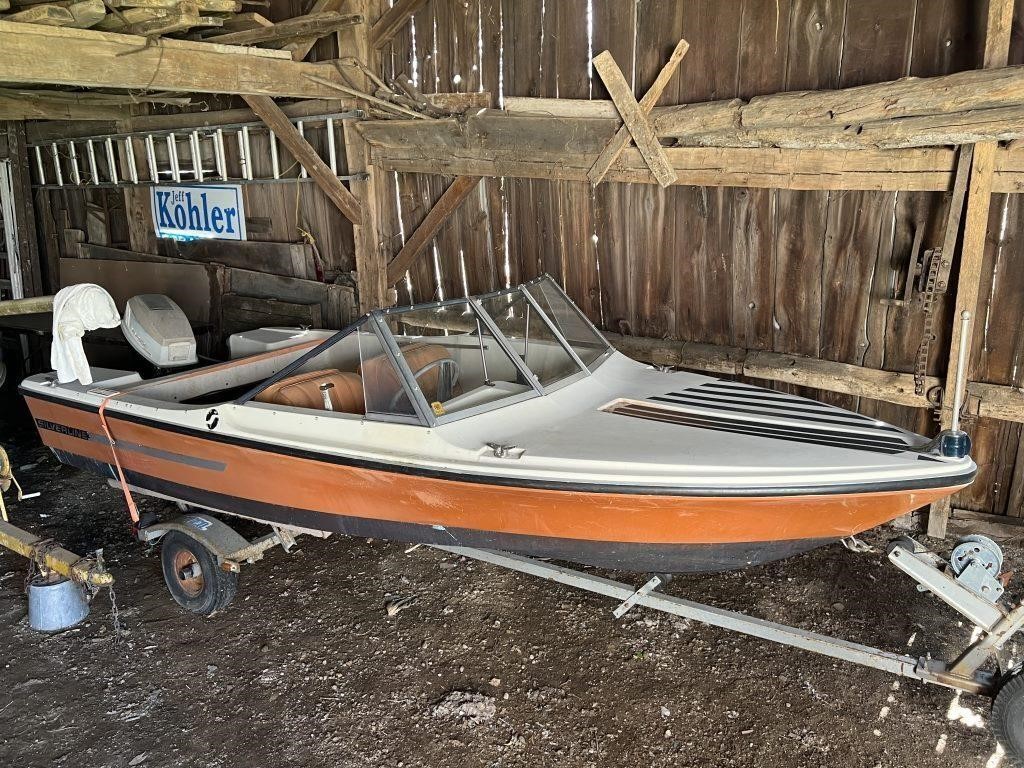 1971 Silver Line 15 ft. Fiberglass Boat with