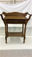 Primitive One Drawer Wash Stand Table