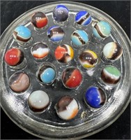 Vitro Blackies marbles w/ hybrids mint