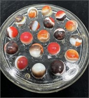Vitro Agate All-Red marbles Mint