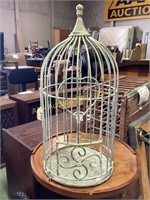 Metal Bird Cage painted white, see photos for