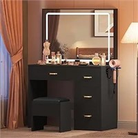 Dwvo Makeup Vanity Table, Vanity Desk Set With