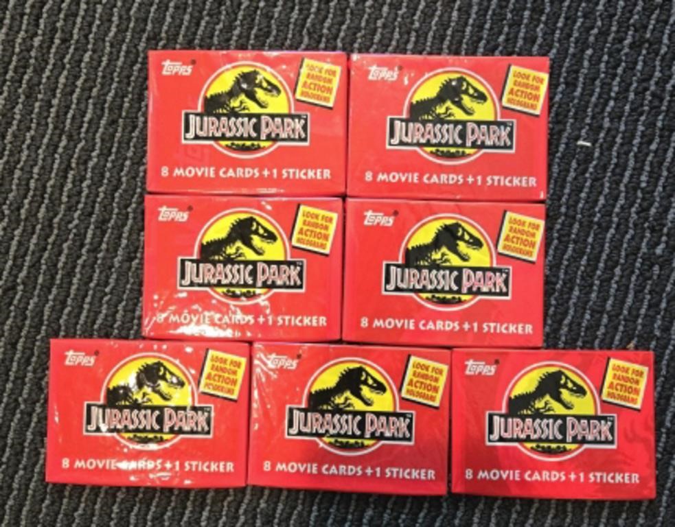 (7) Jurassic Park Card Packs