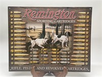 Remington Sporting Cartridges Bullet Metal Sign