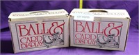 2 NOS BALL AND CARD DISPLAYS