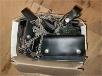 Con trad leather truckers wallets box full