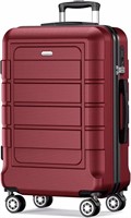$110 (20in) Wine Red Luggage