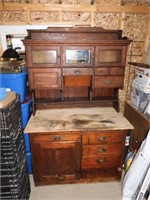 1800's Oak Chatham Hoosier Cabinet