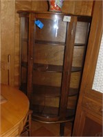 OAK corner curved front  cabinet