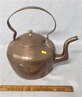 Antique Copper Teapot