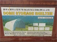 20X30 Dome Storage Shelter