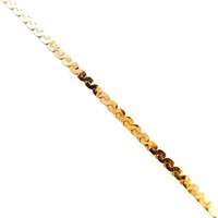 Serpentine Link Chain 14k Gold 22"