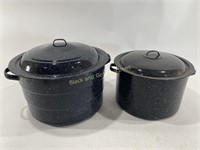 (2) VTG Granite Ware Canning Stock Pots