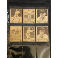 (6) 1940 Goudey Baseball Cards