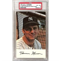 1971 Ny Yankees Thurman Munson Postcard Psa6