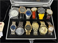 Variety of Men's Fashion Watches Aprox 12pc