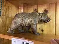 BLACK FOREST WOODEN CARVED BEAR 10" X 5 1/2"