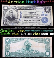 ***Auction Highlight*** 1902 $10 National Currency