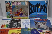 Batman, Rudolph, Disney Vtg Vinyl 33RPM Records