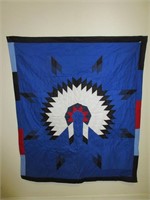 Authentic Native American Hand Stitched Star Quilt