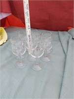 Set of 8 Wine Glasses 5''
