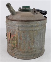 Galvanized Metal Can with Spout