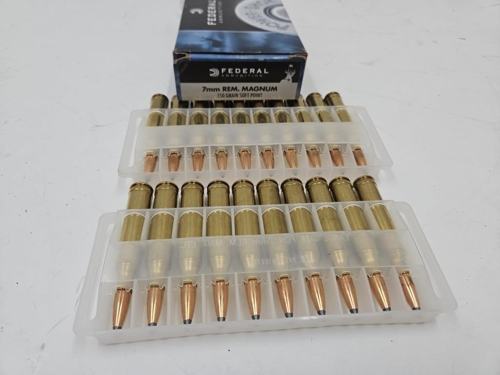 7 mm REM MAG 20 RDS Gun Ammo