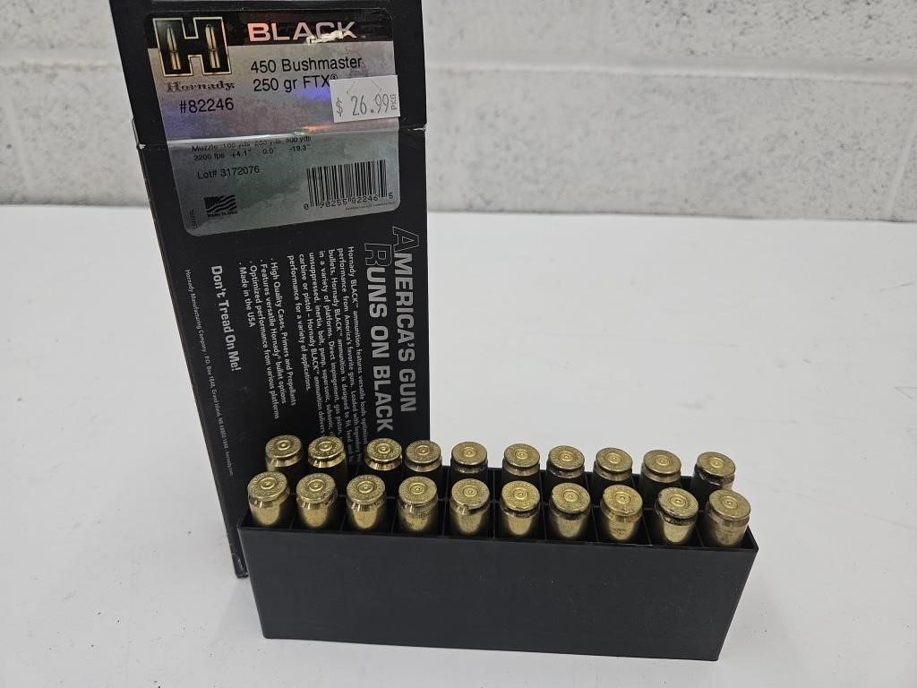 20 Brass RDS For Reloading 450 Bushmaster