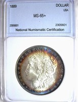 1889 Morgan Silver $1 NNC MS-65+ Price Guide $425