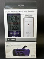 LL Bean Weather Station, FR150 Solar Powered Radio