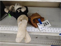 Stuffed Rabbit and Mini Baseball Glove