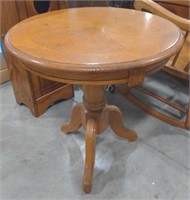 (AF) Wooden Side Table measuring 24" in diameter