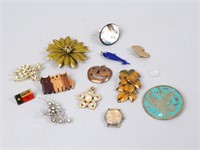 Costume Brooches & Ring & Pendants