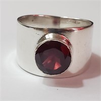 $240 Silver Garnet Ring