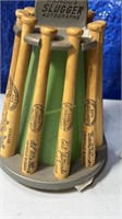 Vintage MLB SLUGGERS BANK autographed Bats