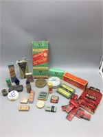 General store advertising tins and boxes lot