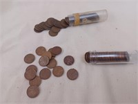 2 Rolls of Wheat Pennies