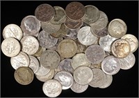 (50) 90% SILVER DIMES