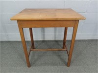 Old Solid Wood Side Table