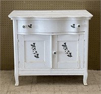 Antique Painted Wooden Washstand