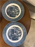 Currier and Ives plates