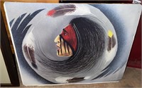 Jim Yellow Hawk Native Print, 20" x 16"