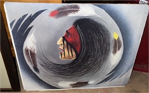 Jim Yellow Hawk Native Print, 20" x 16"