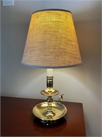 Vintage/Antique Brass Table Lamp with Shade