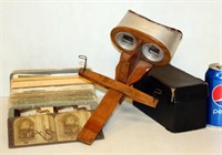 Karwin Antique Stereo Viewer w Many Cards