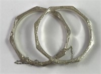 Two Sterling Silver Bracelets