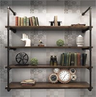 DIY Indrustial Pipes for Shelving, 5 Tiers **